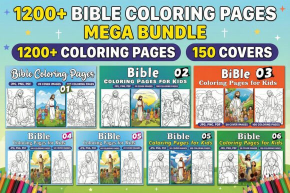 Download 1200+ Bible Coloring Pages Mega Bundle - Mega bundle Collection