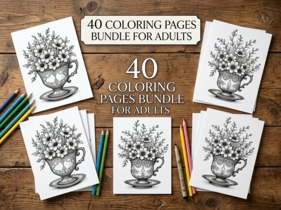 Download Beautiful Ornate Teacup Overflowing with - Premium Resources