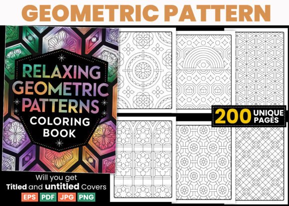 Download Relaxing Geometric Pattern Coloring Page - Premium Resources