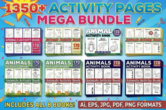 Download 1350+Animals Activity Pages Mega Bundle - Mega bundle Collection
