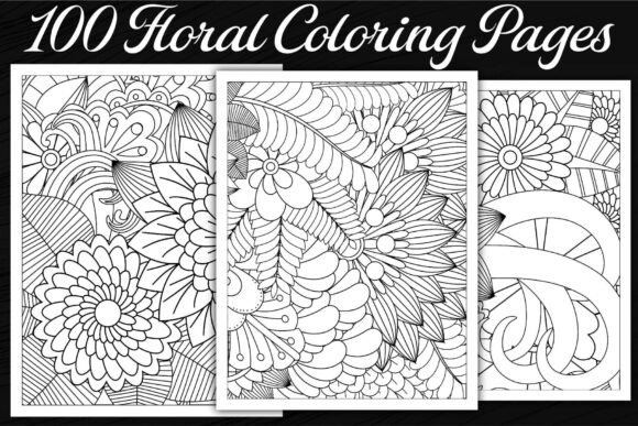 Download Floral Coloring Pages - Premium Bundle