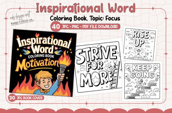 Download Inspirational Word Coloring Book - Premium Resources