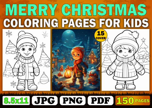 Download 150 Merry Christmas Coloring Pages Book - Merry christmas coloring pages Collection